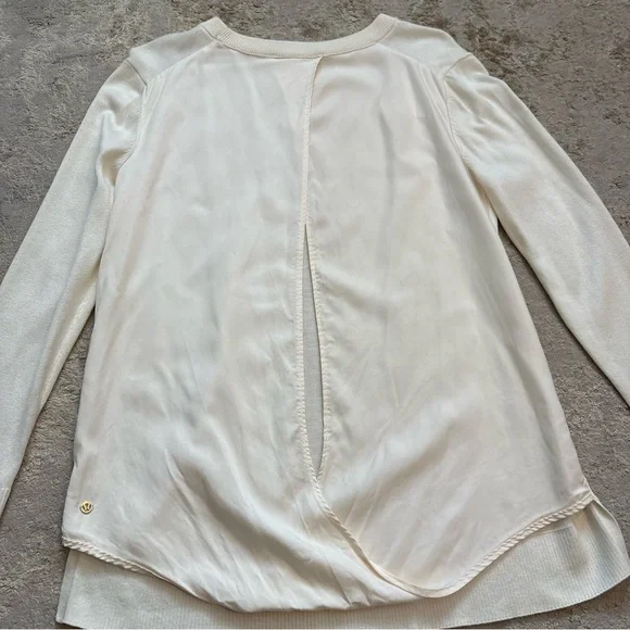 Lululemon Still At Ease Cashlu Knit Pullover Sweater in Angel Wing Cream Size 6 - Picture 13 of 13